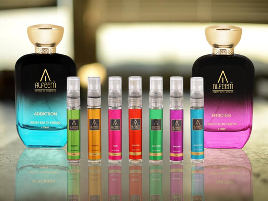 Body Spray Alfeem Eau De Parfum Unisex Perfume For Men, Women, Pack of 9, 100ml x 2, 9ml x 7, Refreshing Fragrance scent | Use Everyday | Casual | Office | Gift Set | Long Lasting | 263 ml