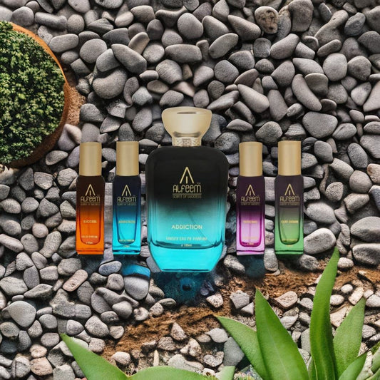 Body Spray Alfeem Eau De Parfum Unisex Perfume For Men And Women, Pack of 5, 100ml x 1, 20ml x 4, Refreshing Fragrance scent | Use Everyday | Casual | Office | Gift Set | Long Lasting | 180 ml