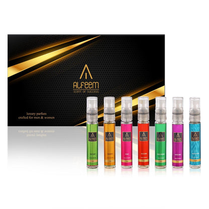 Body Spray Alfeem Eau De Parfum Unisex Perfume For Men And Women, Pack of 9, 100ml x 2, 9ml x 7, Refreshing Fragrance scent | Use Everyday | Casual | Office | Gift Set | Long Lasting | 263 ml