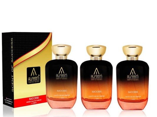 Body Spray Alfeem Eau De Parfum SUCCESS ADDICTION Unisex Perfume | Men | Women | Pack of 3| 100ml*3 | Refreshing Fragrance scent | Use Everyday | Casual | Office |Gift Set | 300 ml
